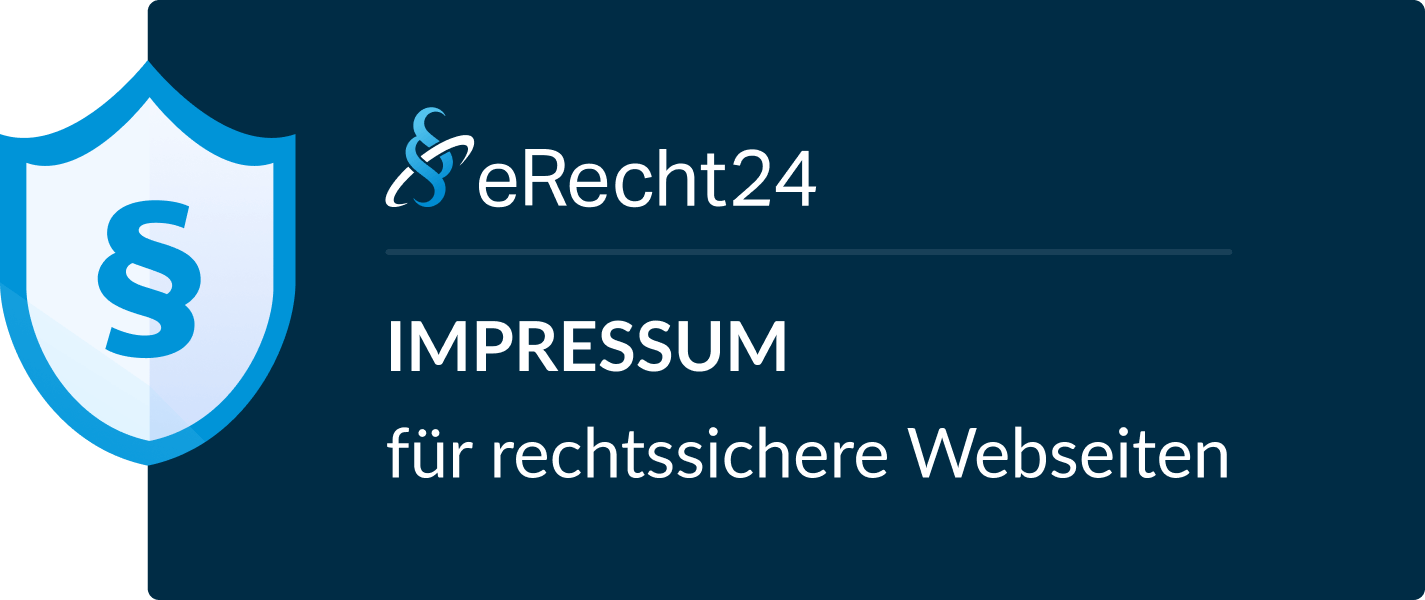eRecht24 Impressum für rechtssichere Webseiten eRecht24 Impressum für rechtssichere Webseiten